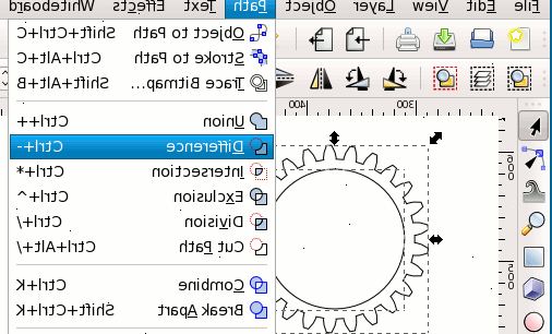 Hoe je versnellingen in inkscape trekken. Begin met de versnellingen effect opgenomen in inkscape.