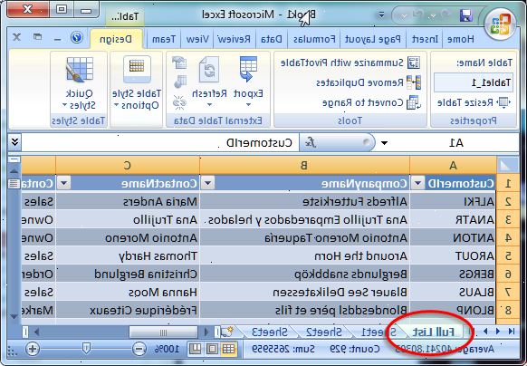 Hoe kan ik een database maken vanuit een Excel-spreadsheet. Maak een spreadsheet in Excel.