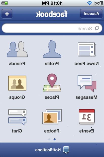 Hoe de Facebook-applicatie voor de iPhone te downloaden. Ga naar het uit het menu aan de linkerkant.