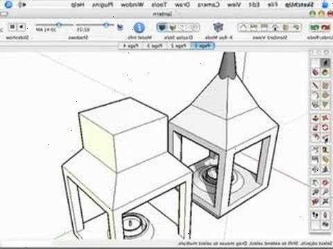Hoe kan ik een lantaarn in sketchup ontwerpen. Maak een kubus in sketchup.