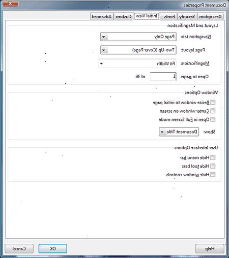 Hoe de opening van een PDF in Acrobat Professional. Met het PDF-document geopend in acrobaat, klik document eigenschappen op het Bestand menu.