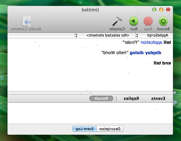 Hoe kan ik een programma te maken in AppleScript. Zoek de script editor.