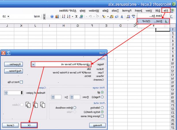 Hoe om te excelleren converteren naar PDF. Open het Excel-spreadsheet.