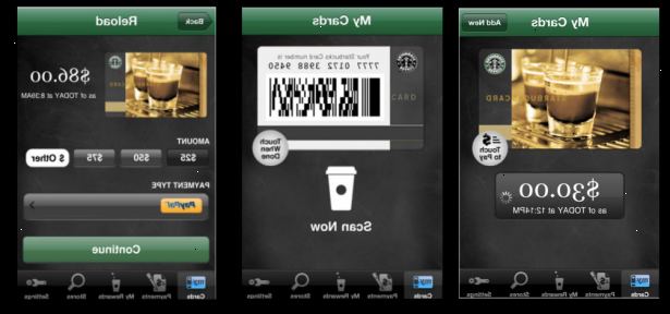 Hoe de Starbucks-kaart mobiele app te gebruiken. Download de Starbucks-kaart mobiele app als je niet al hebt.