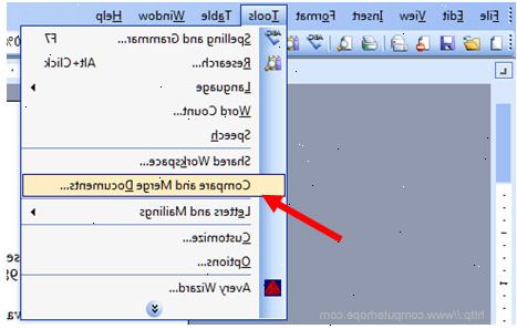 Hoe je documenten in Microsoft Word samenvoegen. Klik op het tabblad "invoegen" in een nieuw document.