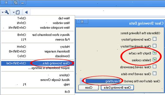 Hoe u de cookies van uw browser te wissen. Vink eventuele bijkomende aspecten van uw browsegeschiedenis.