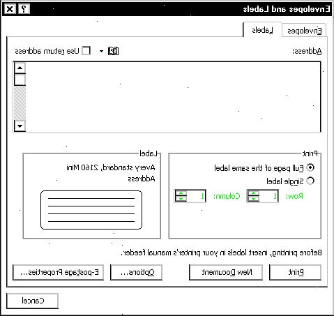 Hoe je etiketten met behulp van Microsoft Word 2007 te maken. Open een leeg Word-document.