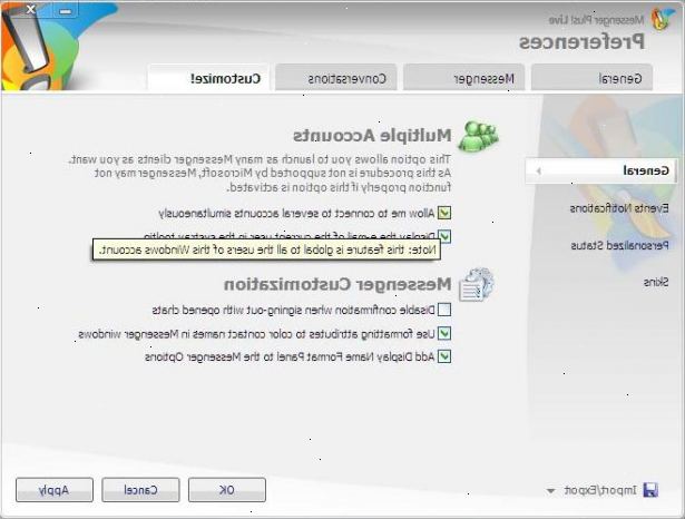Hoe meerdere rekeningen te openen in windows live messenger. Na het downloaden en installeren, gaat u naar de 'plus!