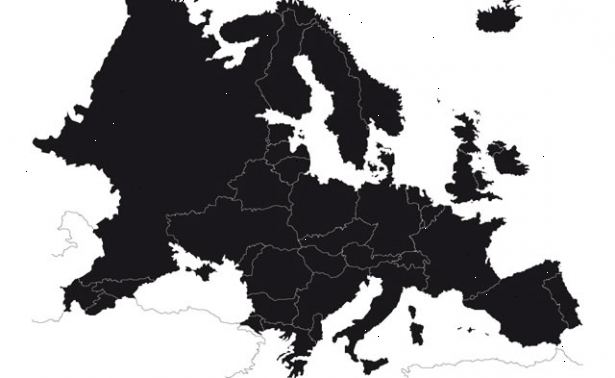 Hoe kaarten vectoriseren. Neem een goede blik op de kaart van Ierland boven.