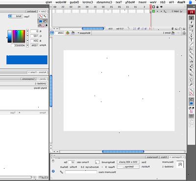 Hoe maak je een eenvoudige geanimeerde banner in flash cs3 maken. Openstellen van Adobe Flash, en maak een nieuw document.