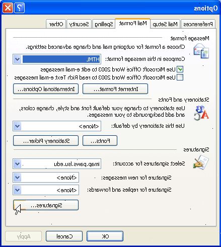 Hoe je handtekening opties bewerken in Microsoft Outlook. In Microsoft Outlook 2007 selecteert u het menu Extra en klik op opties.