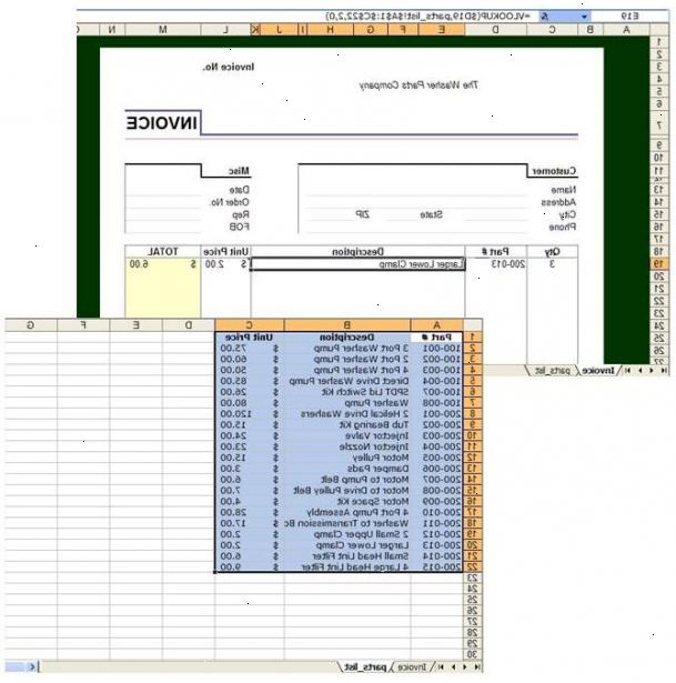 Hoe de lookup functie in Excel te gebruiken. Maak een twee kolom lijst naar de onderkant van de pagina.